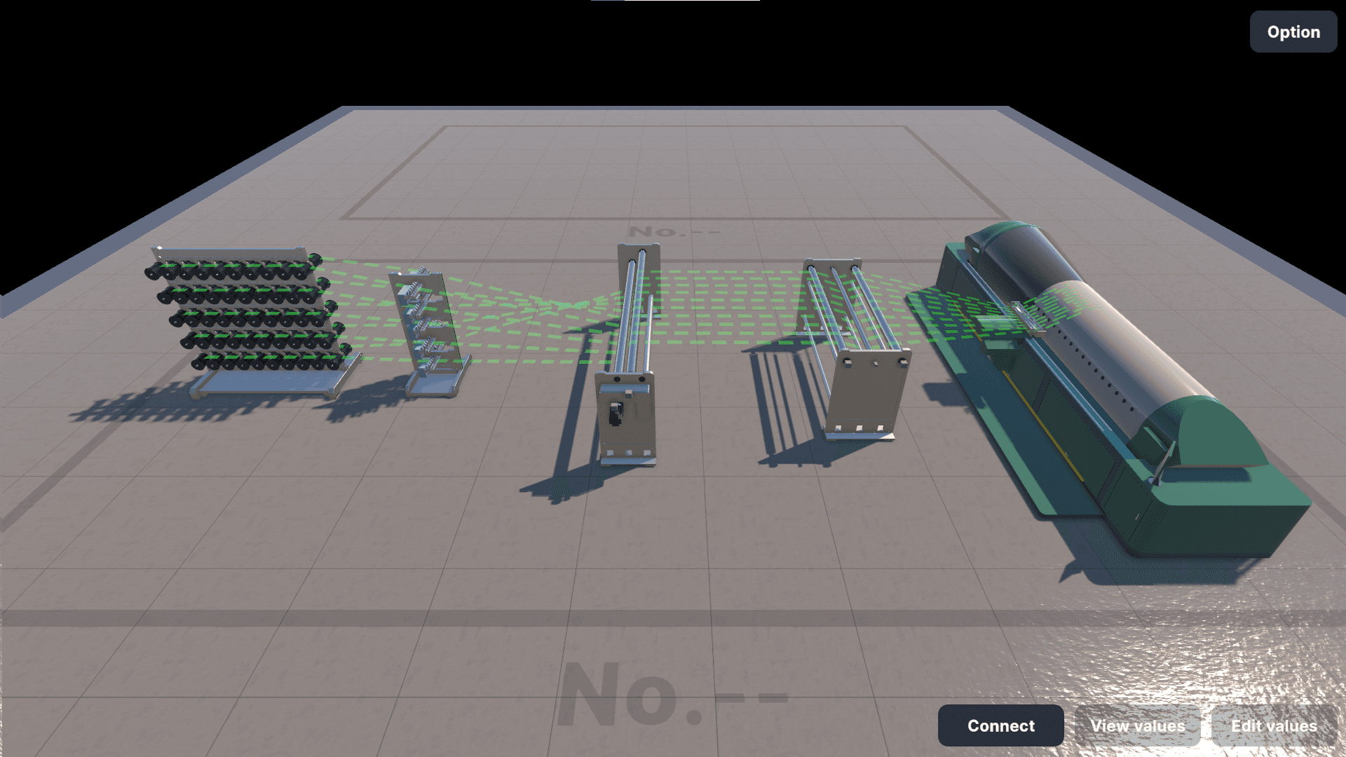 크릴 텐션 제어 상세 뷰